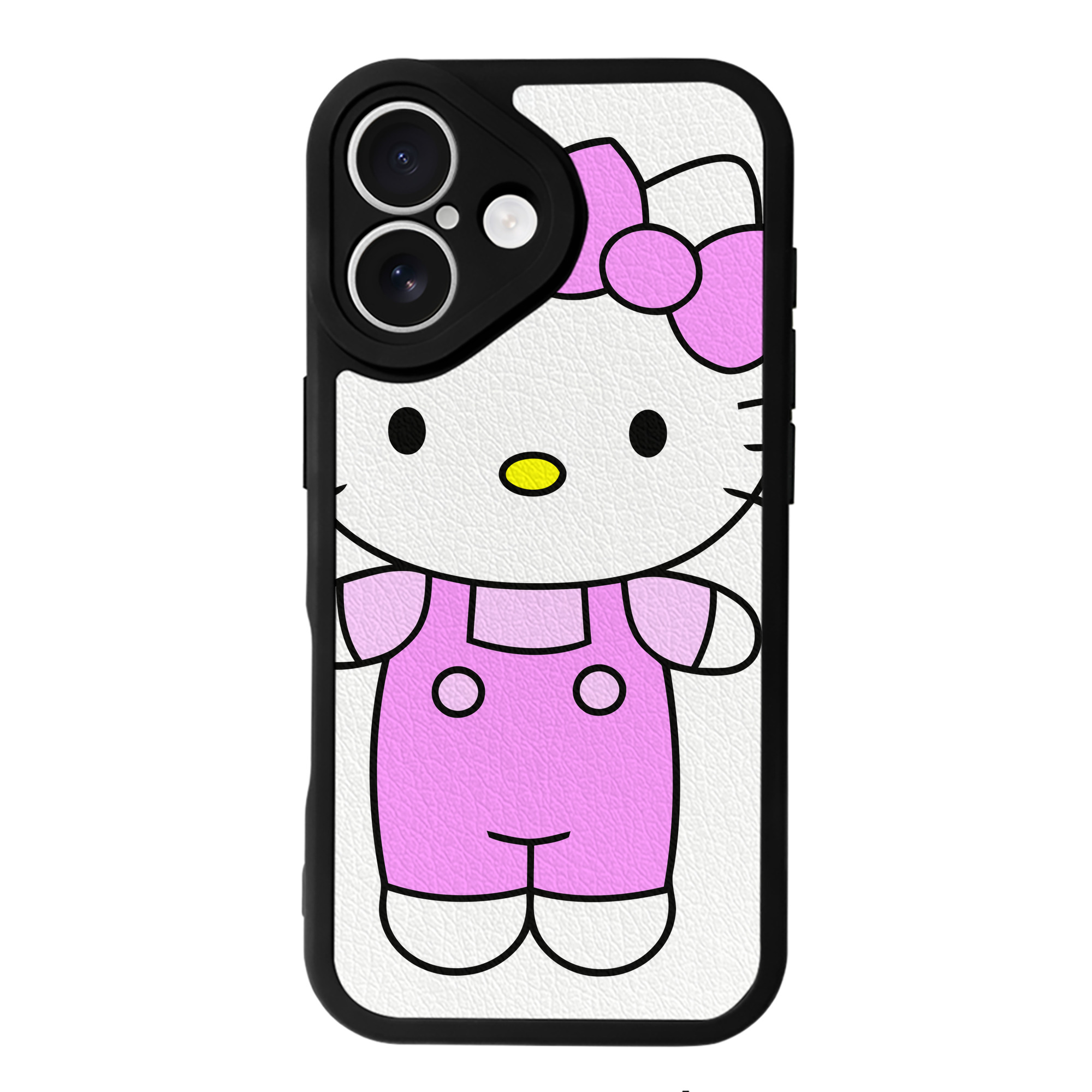 （画像用） Hello Kitty ハローキティ 【iPhone 16シリーズ対応】シリコンスマホケース（レザー調） 材質：シリコン